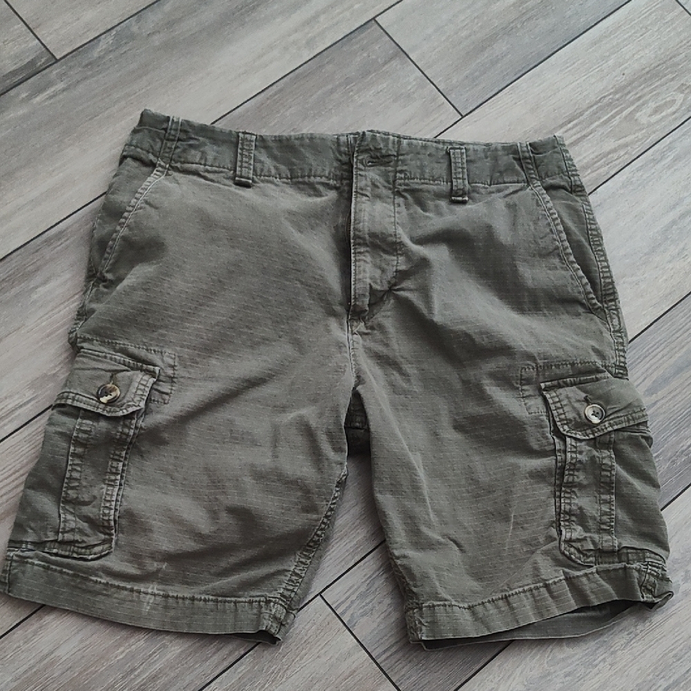 Old Navy Men's Olive Ripstop Cargo Shorts | size 34